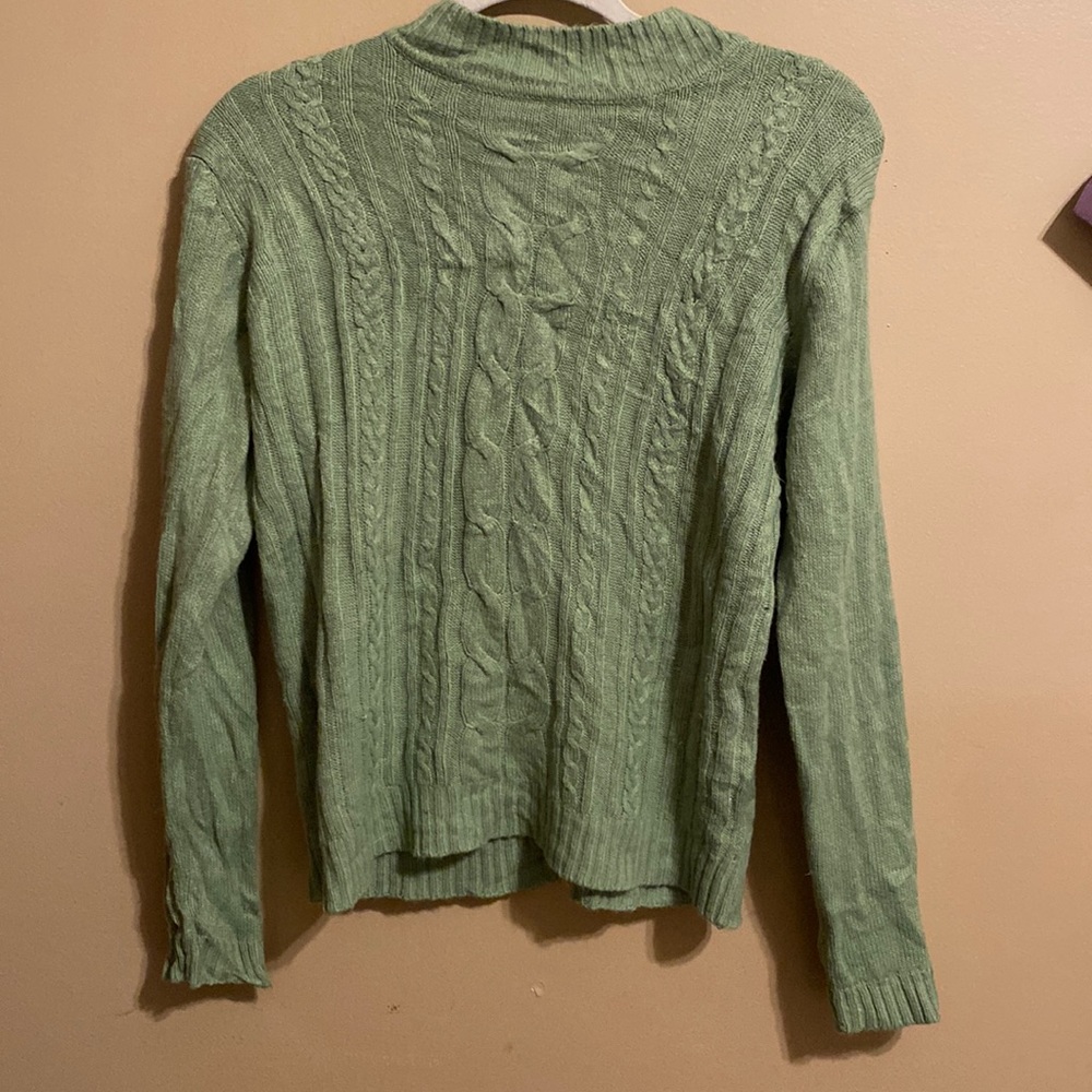 green turtle neck